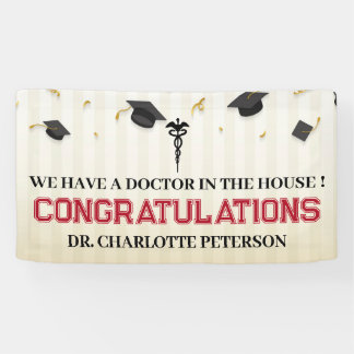 Gratulation Doctor Medical School Abschluss Banner