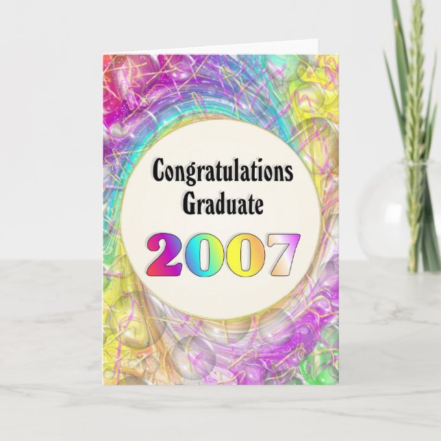 Gratulation Graduate 2007 Karte (Vorderseite)
