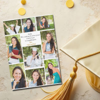 Gratulation Graduate Foto Collage Card