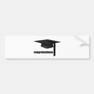 Gratulation Graduation Cap Autoaufkleber