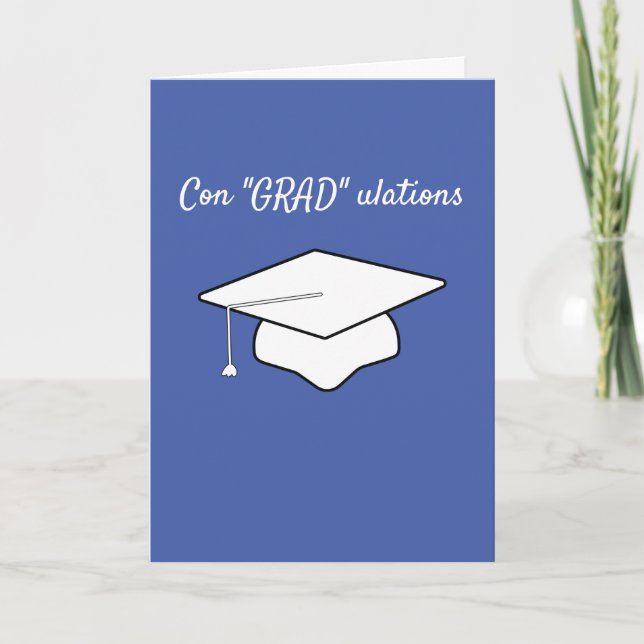 Gratulation Graduation Cap Karte (Vorderseite)