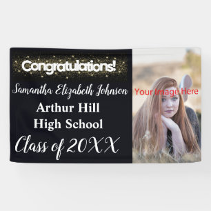 Gratulation Graduation Party Banner