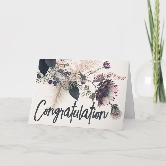 Gratulation  karte (Vorderseite)