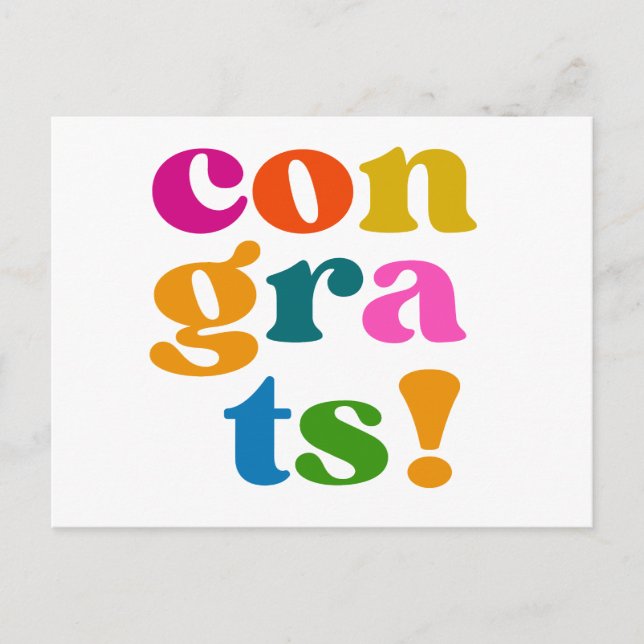 Gratulation Postkarte (Vorderseite)