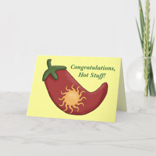 Gratulation Red Chili Pepper Card - Western Karte