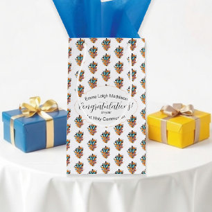 Gratulation Sakrales Ereignis Schmetterling Kreuz Kleine Geschenktüte