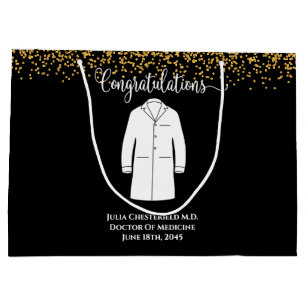 Gratulation White Coat Arzt Große Geschenktüte