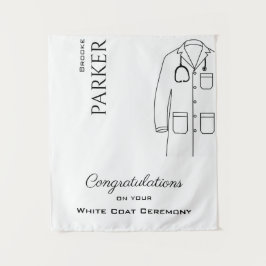 Gratulation White Coat Zeremonie Abschluss Wandteppich