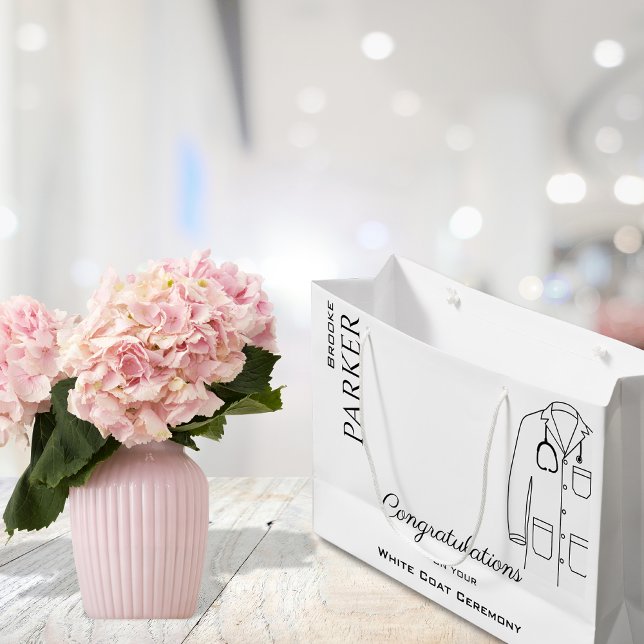 Gratulation White Coat Zeremonie Doktor Grad Große Geschenktüte (Von Creator hochgeladen)