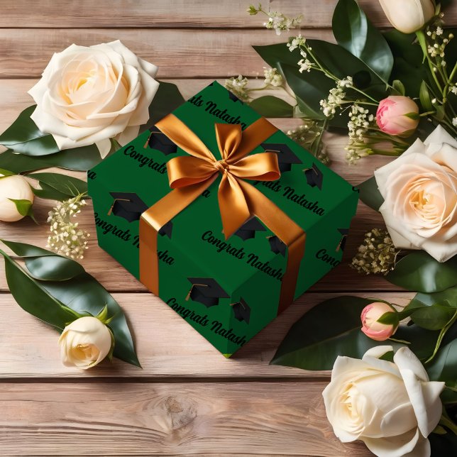 Gratulation zum Grünen Abschluss Geschenkpapier Set (Von Creator hochgeladen)