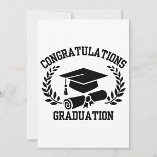 Gratulation zur Einladung zur Abschlussfeier