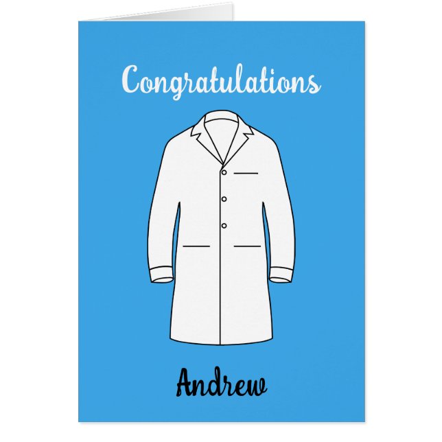Gratulation zur White-Coat-Zeremonie Arzt  (Vorne)