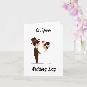 GRATULATIONEN AUF IHRER WEDD DAY CARD KARTE