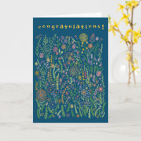 GRATULATIONEN Blume Felder Wiese Floral