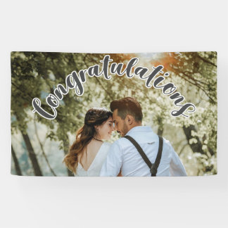 GRATULATIONEN Graues Party-Banner Banner
