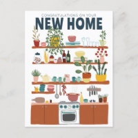 GRATULATIONEN NEUE ZUHAUSE MOVING Niedlich Kitchen