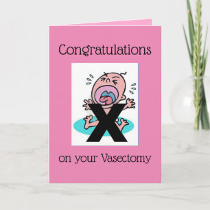 Gratulationen on your Vasectomy - Funny Karte
