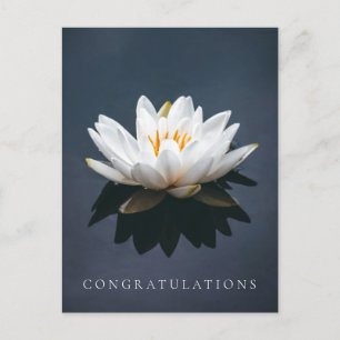 GRATULATIONEN POSTCARD : LOTUS POSTCARD POSTKARTE