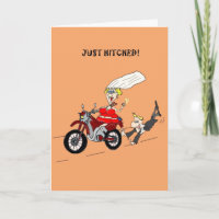 GRATULATIONEN ZU IHREM MARRAIGE FUNNY GROOM BIKER
