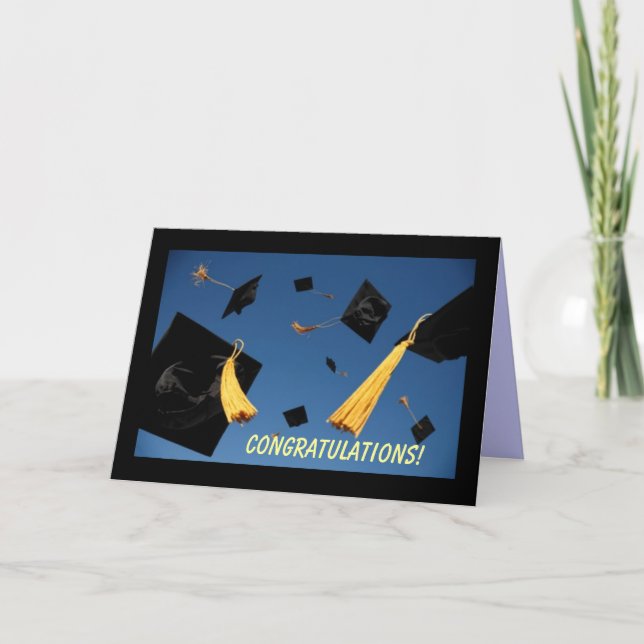 GRATULATIONS-GRADUATE-Karte Karte (Vorderseite)