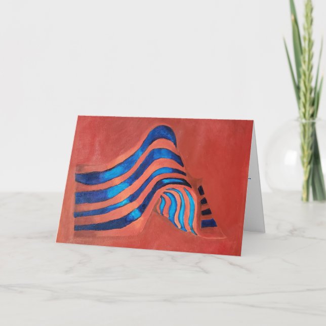 Gratulationskarte "Akryllische Flagge" Karte (Vorderseite)