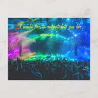 Gratulationskarte für das Team oder die Person