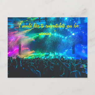 Gratulationskarte für das Team oder die Person Postkarte