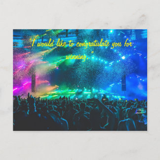 Gratulationskarte für das Team oder die Person Postkarte