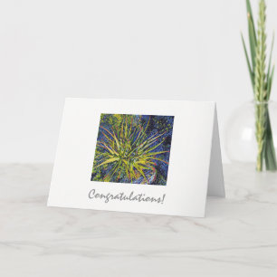 Gratulationskarte für stylisierte Aloe Karte