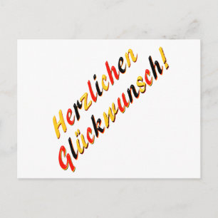 Gratulationskarte Postkarte