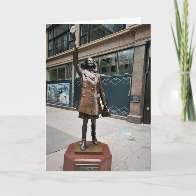 Gratulationskarte "The Mary Tyler Moore Statue" Karte (Vorderseite)