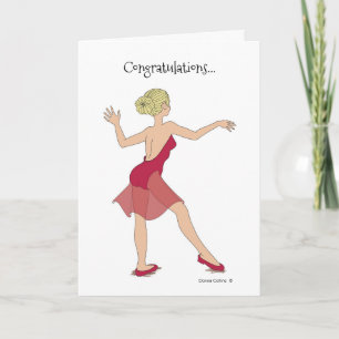 GratulationstanzGirl Karte