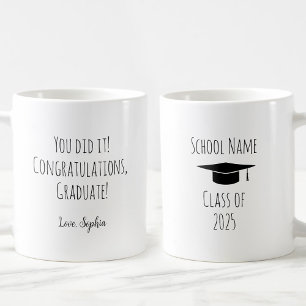 Gratuliere Absolvent individuell Kaffeetasse