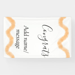 Gratuliere orange Spirale spanische Grenze Boho Re Banner