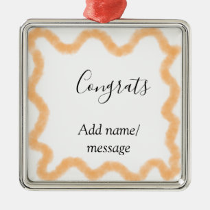 Gratuliere orange Spirale spanische Grenze Boho Re Ornament Aus Metall