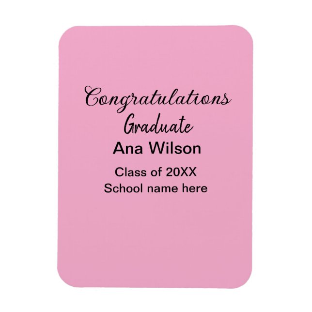 gratulieren Absolventen hinzufügen Namen Jahr Schu Magnet (Vertikal)