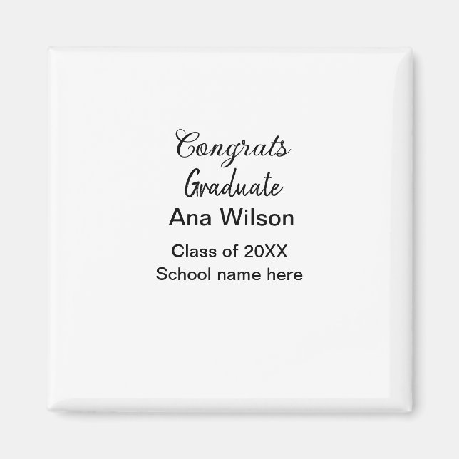 gratulieren Absolventen hinzufügen Namen Jahr Schu Magnet (Vorne)