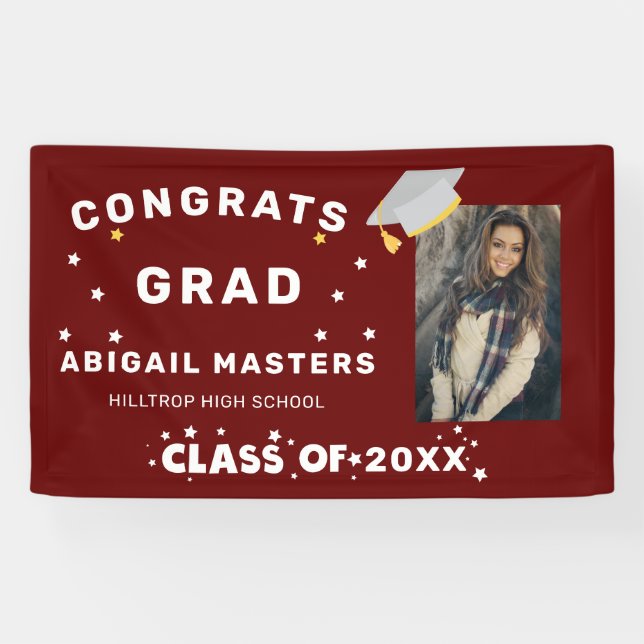 gratulieren grad stars Foto Party-Banner Banner (Horizontal)