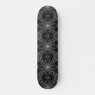 Grau-4-Sterne-Mosaik aus geometrischem Stein Skateboard