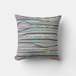 GRAU ABSTRAKT HOUSEWARMING GIFT KISSEN