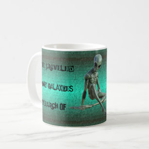Grau Alien Coffee Lover Tasse