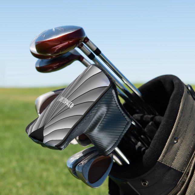Grau Art Deco Design Golf Headcover (In Situ)