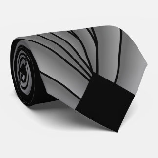 Grau Art Deco Design Krawatte