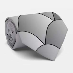 Grau Art Deco Design Krawatte