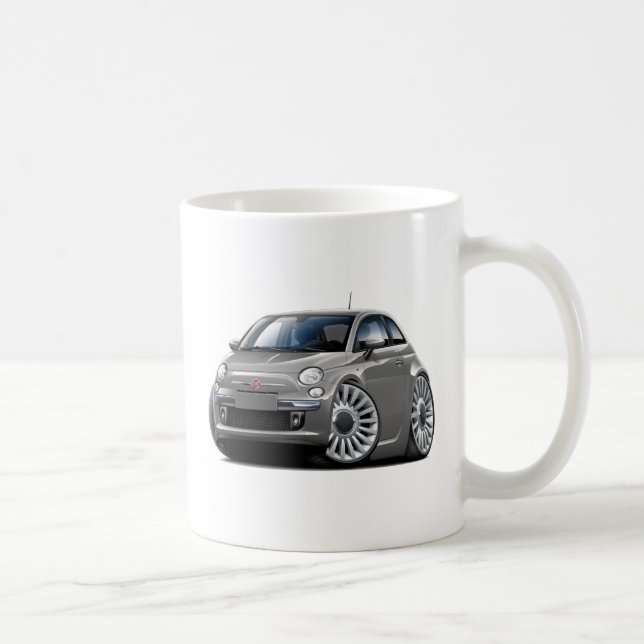 Grau-Auto Fiats 500 Kaffeetasse (Rechts)