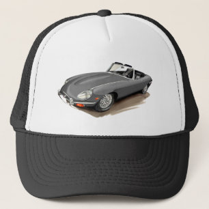 Grau-Auto Jaguars XKE Truckerkappe