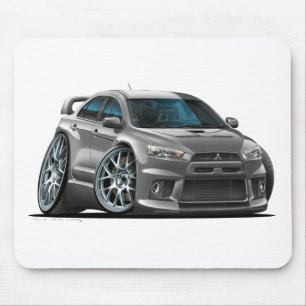 Grau-Auto Mitsubishis Evo Mousepad