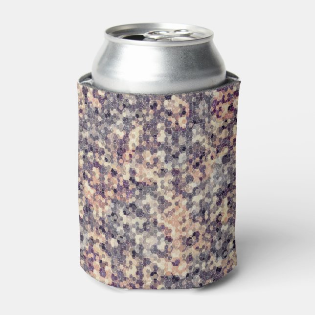 grau, beige geometrisch dosenkühler (Kanne Vorderseite)