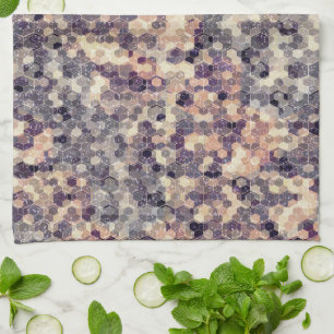grau, beige geometrisch geschirrtuch