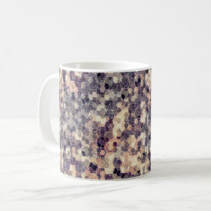 grau, beige geometrisch kaffeetasse